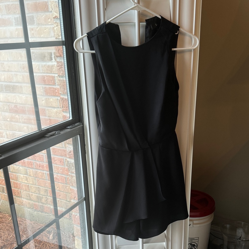 Lulu's Black Sleeveless Romper